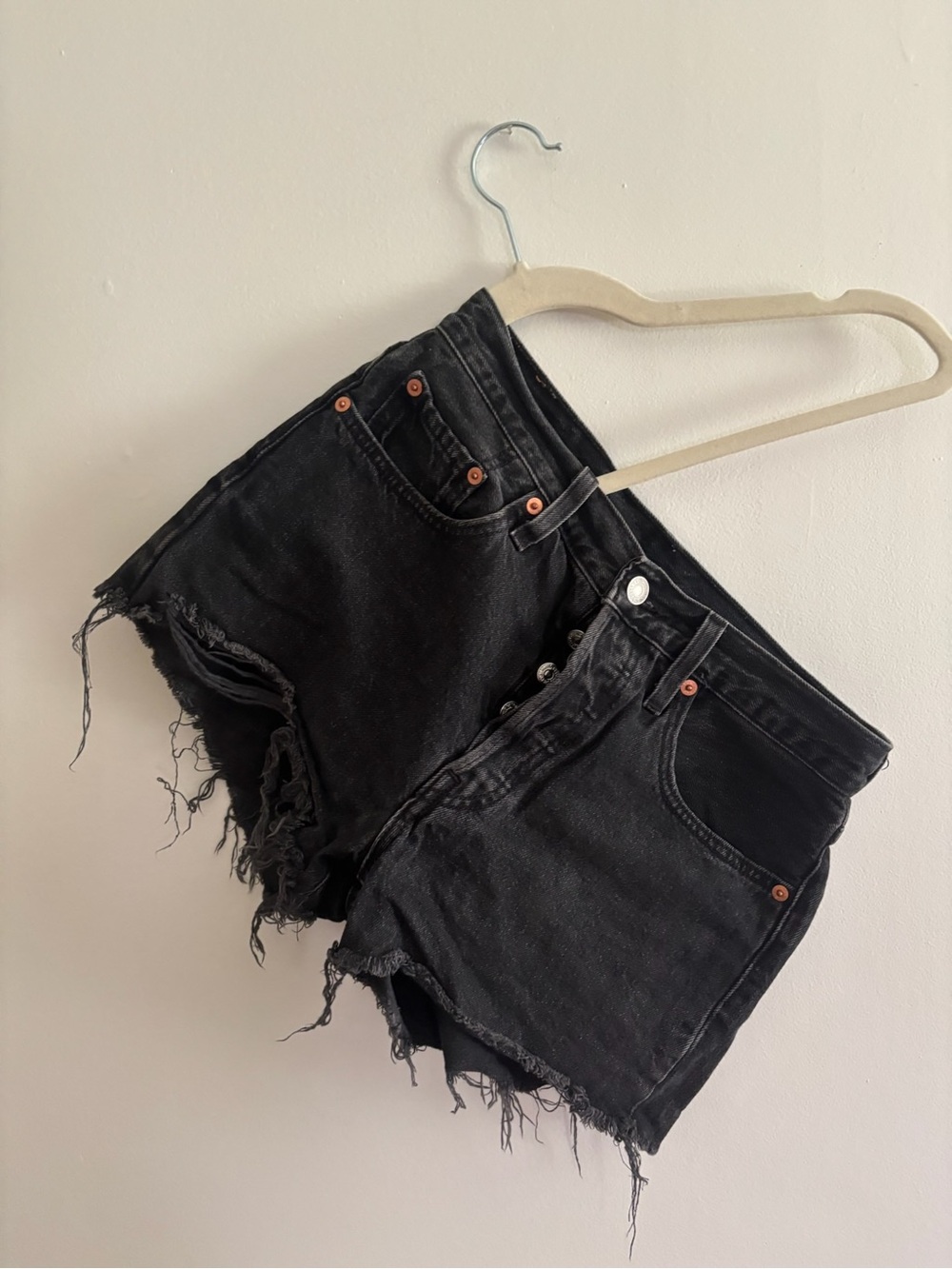 Levi’s 501 Black Denim Shorts